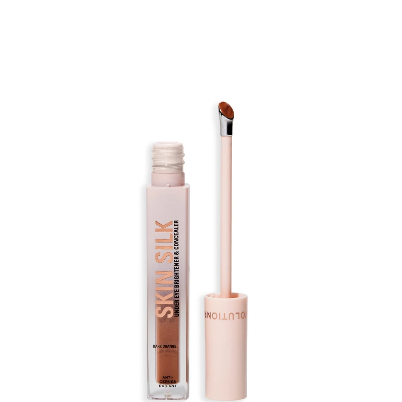 Image of Makeup Revolution Skin Silk Radiant Serum Under Eye Brightener (Various Shades) - Dark Orange