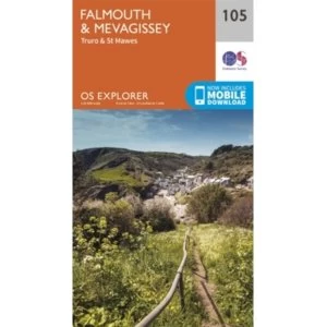 Image of Falmouth and Mevagissey, Truro and St Mawes by Ordnance Survey (Sheet map, folded, 2015)