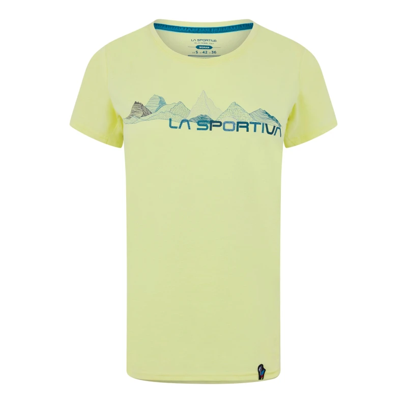 Image of La Sportiva Peaks T Shirt Ladies - Yellow Yellow 10