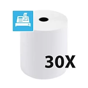 Image of Exacompta Receipt Rolls 1Ply Thermal, 48g, 80x80, 3 Sets of 10 Rolls