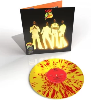 Image of Slade Slade In Flame - Yellow & Red Flame Splatter Vinyl - Sealed 2021 UK vinyl LP BMGCAT504LP