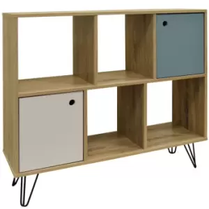 Image of Techstyle Industrial Open Sideboard Shelving / Lp Vinyl Storage Oak