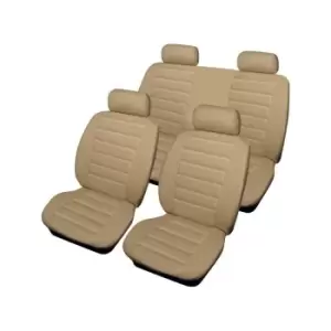 Image of Car Seat Cover Leatherlook - Set - Beige - 14674 - Cosmos
