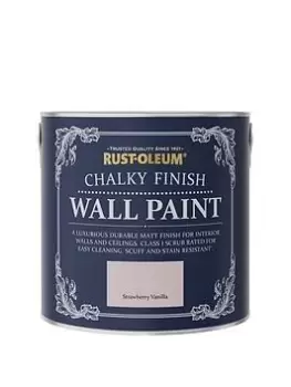 Image of Rust-Oleum Chalky Finish Wall Paint In Strawberry Vanilla - 2.5-Litre Tin