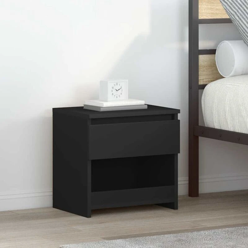 Image of VIDAXL Bedside Cabinets 2 pcs Black 40x30x39cm Engineered Wood Vidaxl 8720286352922