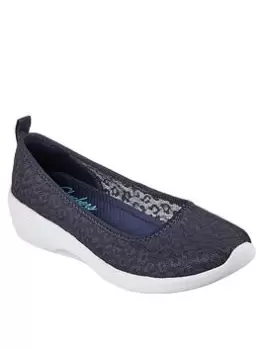 Image of Skechers Arya Ballerina, Navy, Size 4, Women