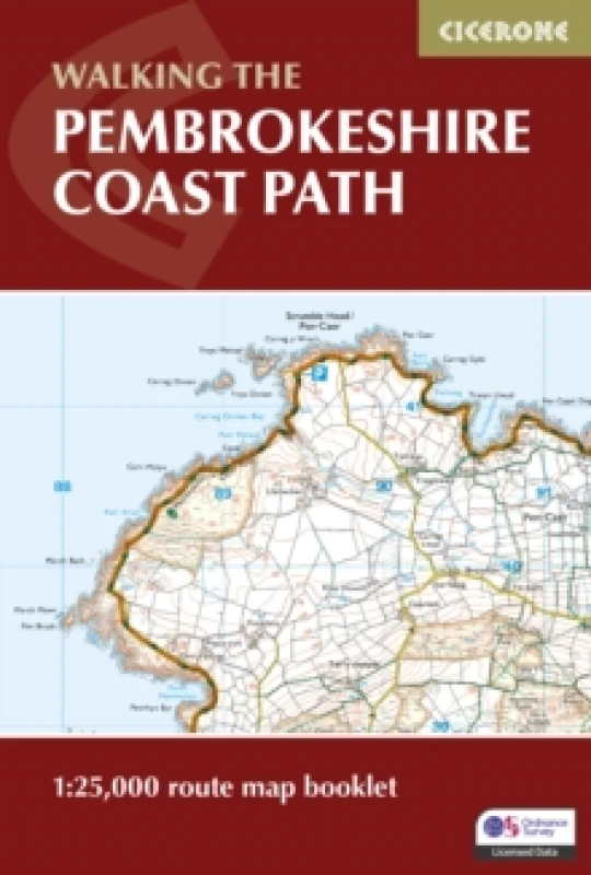 Image of Pembrokeshire Coast Path Map Booklet : 1:25,000 OS Route Mapping Paperback / softback