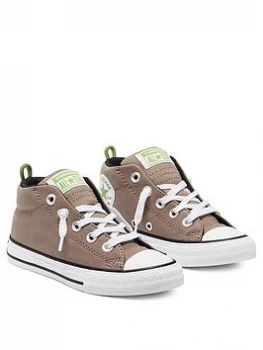 Image of Converse Chuck Taylor All Star Street Utility Loop Mid Childrens Trainer - Grey, Size 2