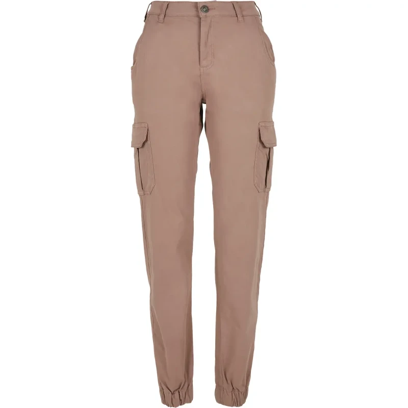 Image of Urban Classics Womens cargo pants Urban Classics high waist (large sizes) Rose Female 34