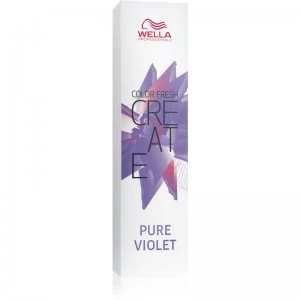 Image of Wella Professionals Color Fresh Create Semi Permanent Hair Colour Shade Pure Violet 60ml