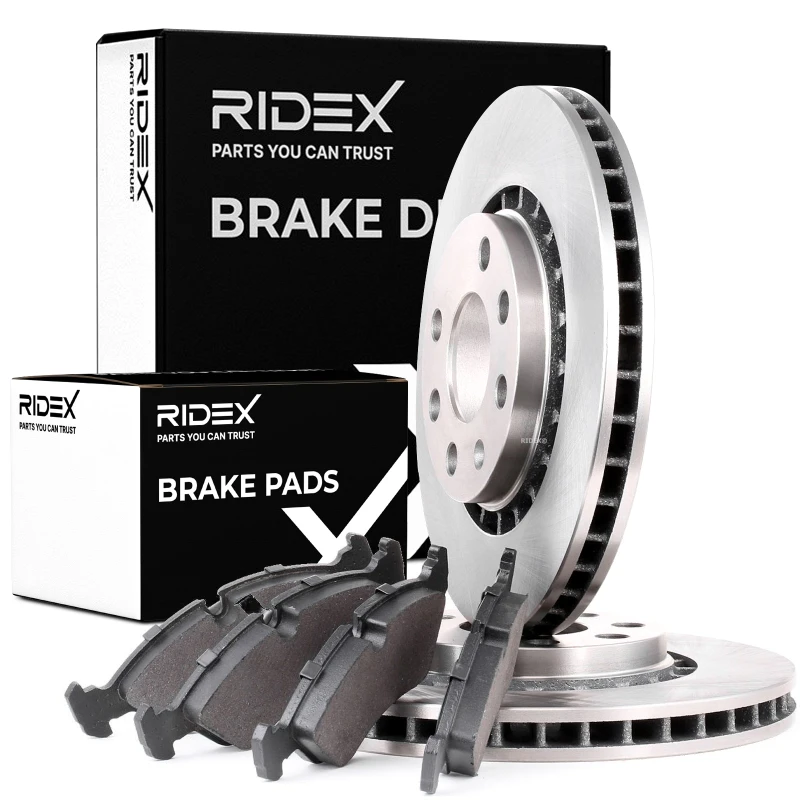 Image of MAPCO 47753 Brake disc and pads set Front Axle, Brake Disc Type: Vented, excl. wear warning contact Brake Set,disc brakes (3405)