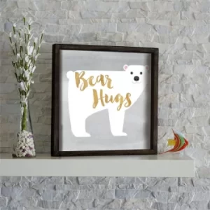 Image of KZM591 Brown Grey White Yellow Black Pink Decorative Framed MDF Painting