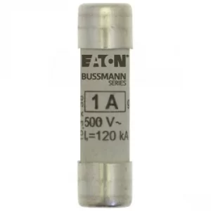 Image of Bussmann C10G1 1A GG 500Vac 10x38mm Cylindrical Fuse