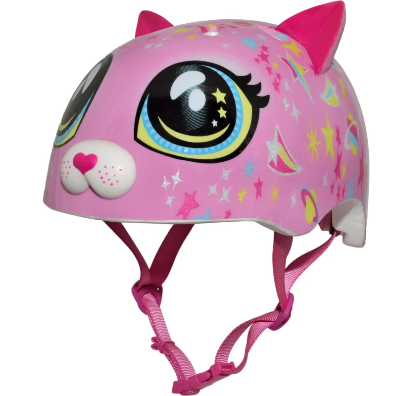 Image of RASKULLZ Astro Cat Pink Toddler Helmet Multi unisex