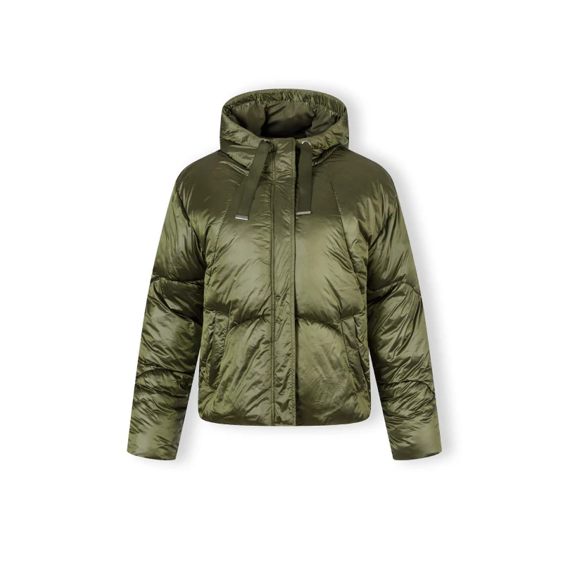 Image of Minoti Women jacket padded hooded olive Olive female 8 (XS)