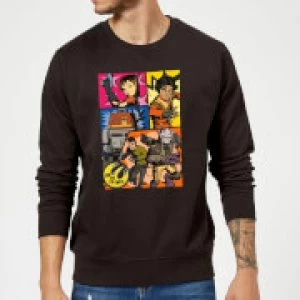 Image of Star Wars Rebels Comic Strip Sweatshirt - Black