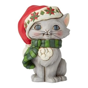 Image of Christmas Kitten Mini Figurine