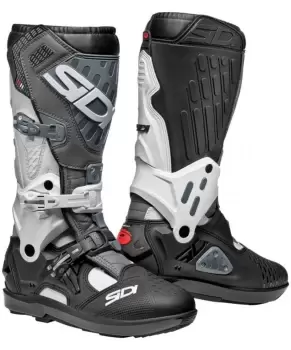 Image of Sidi Atojo SRS Motocross Boots Black Grey White