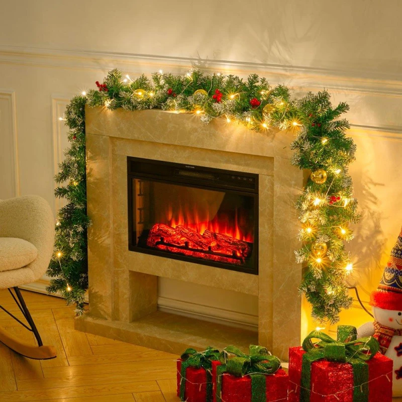 Image of LIFE IDEAS 270cm Christmas Garland Green unisex 2.7m