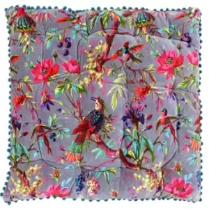 Image of Paoletti Paradise Filled Floor Cushion Cotton Mink