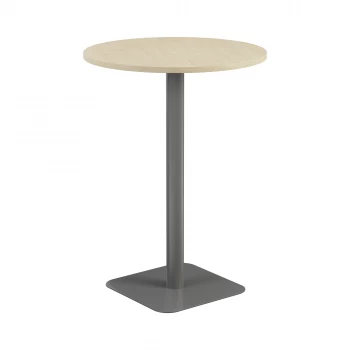 Image of Contract 800mm High Table - Maple Top and Silver Legs