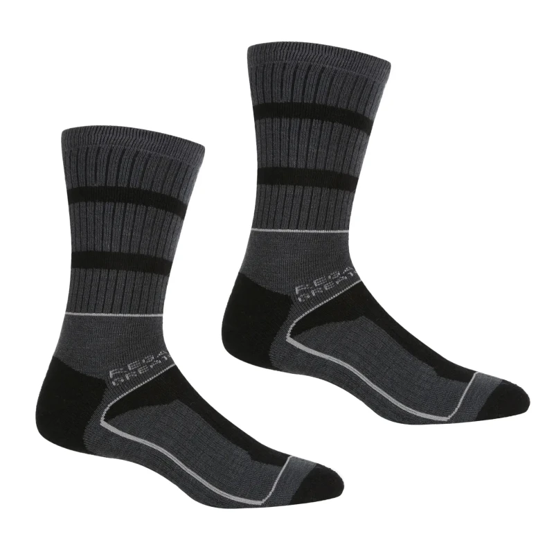 Image of Regatta Regatta Men Samaris 3 Season Sock in Dark Grey Size: 9-12 Dark Grey 9-12 Male 5059404206995