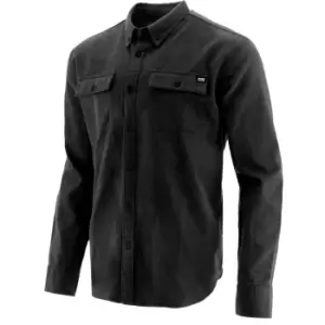 Image of Caterpillar Mens Button Up Long Sleeve Shirt (M) (Black)