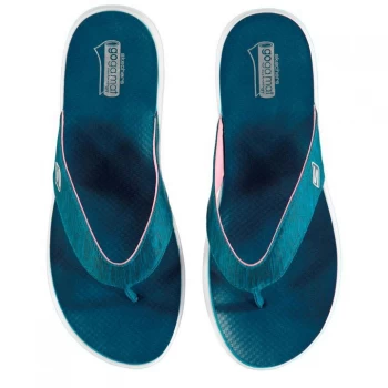 Image of Skechers On The Go Flow Womens Flip Flops - Navy/Pink