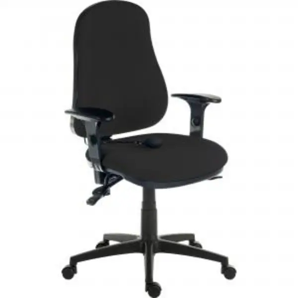 Image of Ergo Comfort Air High Back Fabric Ergonomic Operator Office Chair with Arms Black - 9500AIRBLACK/0270