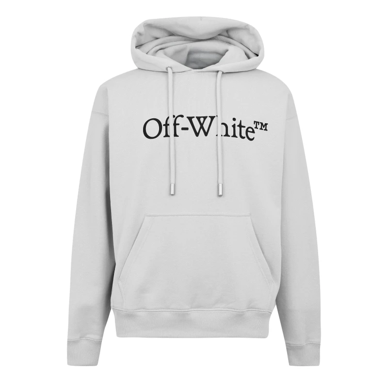 Image of Off White Mens Pull Over Hoodie Stone/Black male XS