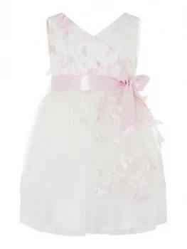 Image of Monsoon Baby Girls 3D Butterfly Dress - Ivory, Size 0-3 Months