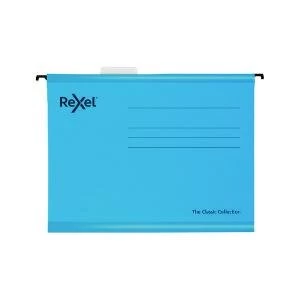 Image of Rexel Classic Suspension Files A4 Blue Pack of 25 2115587