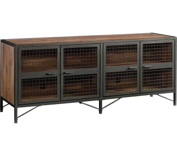 Image of TEKNIK Boulevard Cafe 1780 mm TV Stand - Vintage Oak & Black