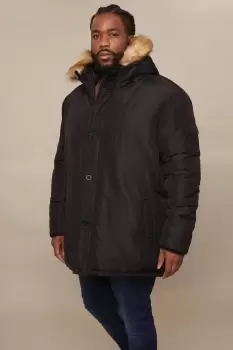 Image of Mens Plus And Tall Smart Hooded Heavyweight Parka Jacket
