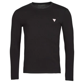 Image of Guess CN LS CORE TEE mens in Black - Sizes XXL,S,M,L,XL,XS