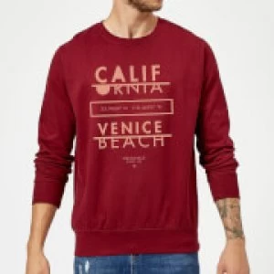 Image of Venice Beach Sweatshirt - Burgundy - M