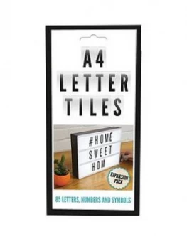 Image of Fizz 85 Piece Black/White Letter Pack For Cinematic Message Board