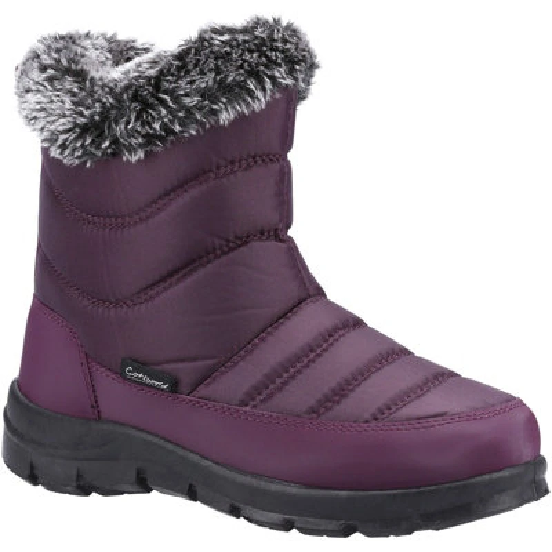 Image of Cotswold Ladies Longleat Snowboots - Purple, Purple, Size 8, Women Purple W50X5 Female 8