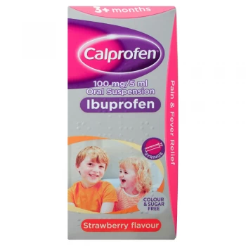 Image of Calprofen 3+ Months Ibuprofen Colour and Sugar Free 100ml