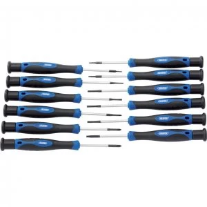 Image of Draper 12 Piece Precision Mixed Screwdriver Set