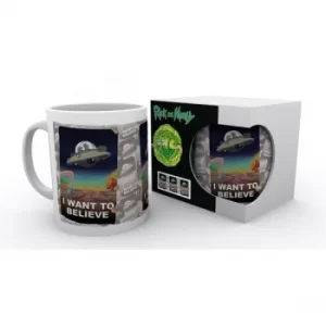 Image of Rick and Morty I Want to Believe Mug