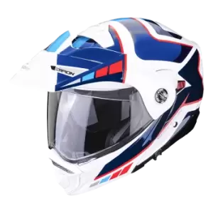 Image of Scorpion Adx-2 Camino Pearl White-Blue-Red S