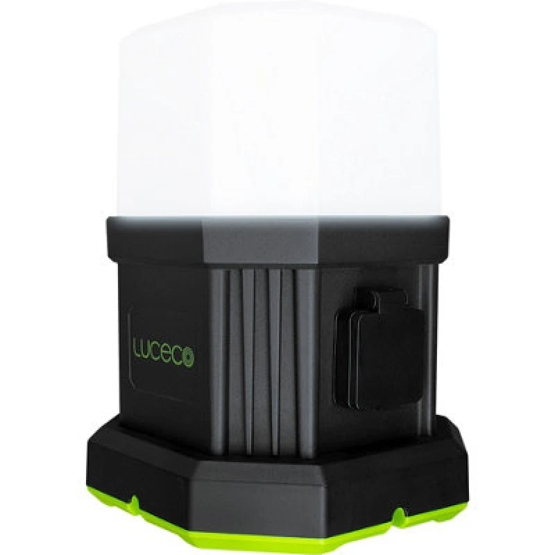 Image of Luceco Herculous Open Area Worklight 7150Lm With UK Plug And Socket, Black LWHOA70G65UK-01