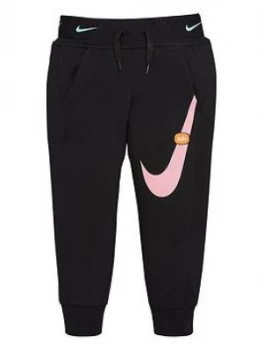 Image of Nike Sportswear Younger Girls Futura Joggers - Black, Size 2-3 Years, Women