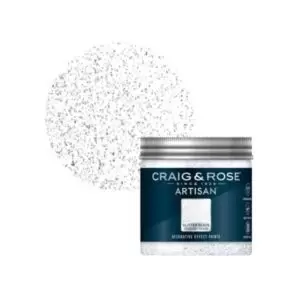 Image of Craig & Rose Starlight Silver Wall & Ceiling Topcoat Special Effect Paint, 300Ml