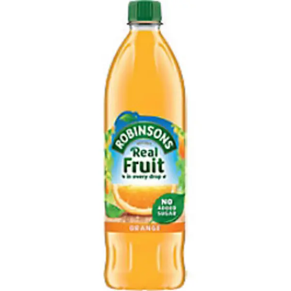 Image of Robinsons Fruit Squash No Added Sugar, Orange, 1 Litre