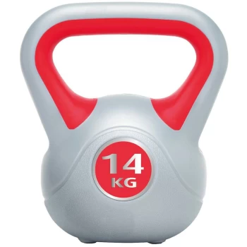 Image of Urban Fitness Vinyl Kettlebell - 14kg - Red