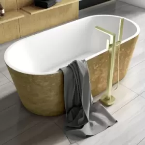 Image of Luxury Elementa Freestanding Bath 1800x820 - Gold