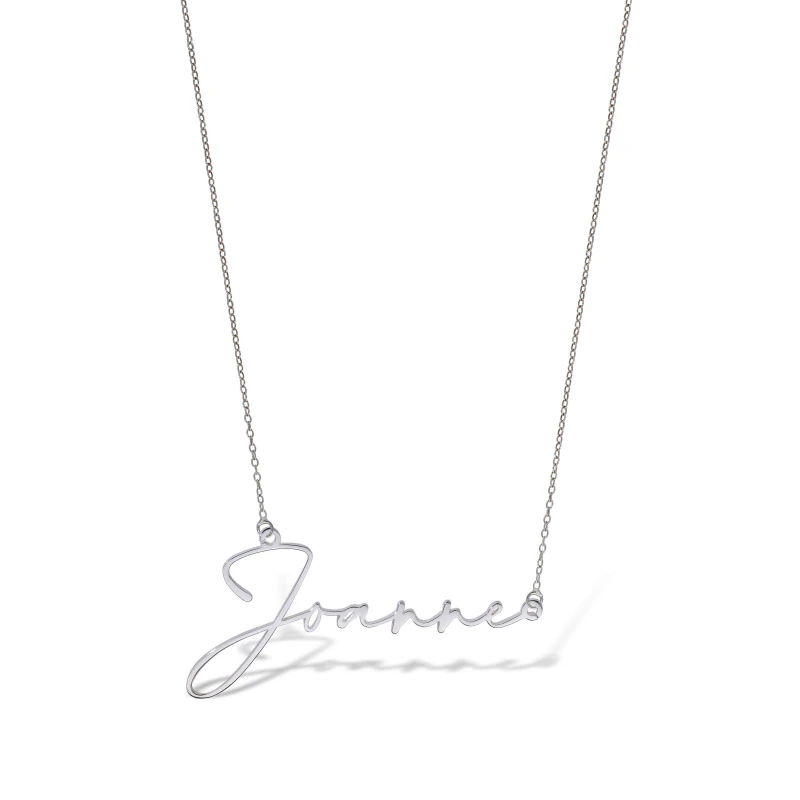 Image of Be You Personalised Sterling Silver Name Silver unisex one size