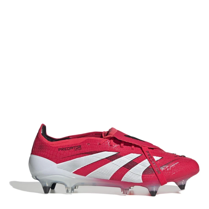 Image of adidas Predator Elite Fold-Over Tongue Adults Soft Ground Football Boots Red/White male 6 (39.3)